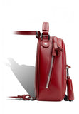 Woman Leather Backpack Lady Anne Vogue Mini Red