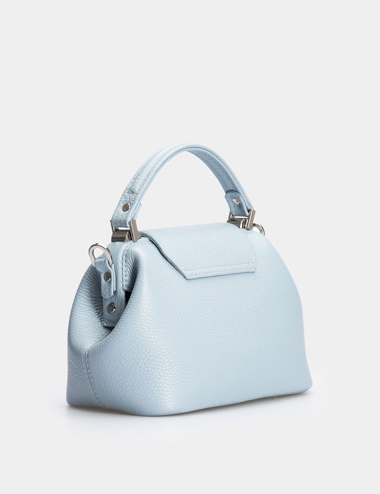 Women Leather Crossbody Bag Palermo Small Blue