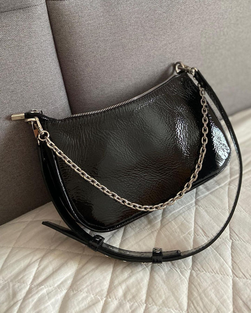 Women Leather Crossbody Bag Jane Black