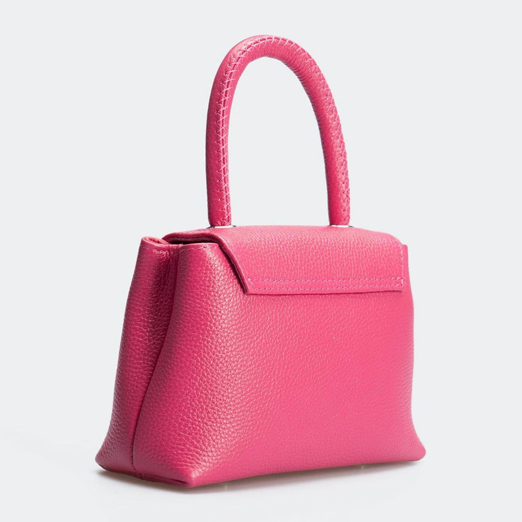 Women Leather Cross Body Bag Aurora Pink