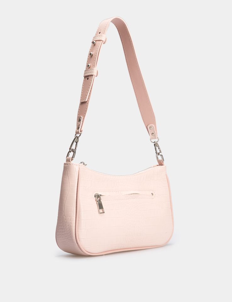 Women Leather Crossbody Bag Jane Pink