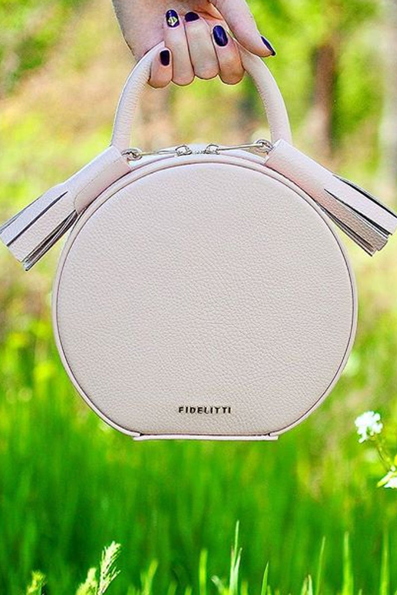 Woman Leather Bag Lady Anne Tesoro Mini Ivory