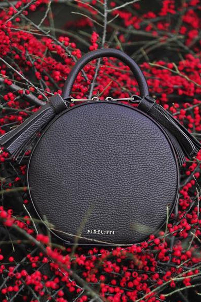 Woman Leather Bag Lady Anne Tesoro Mini Black