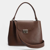 Women Leather Crossbody Bag Lillian Grey