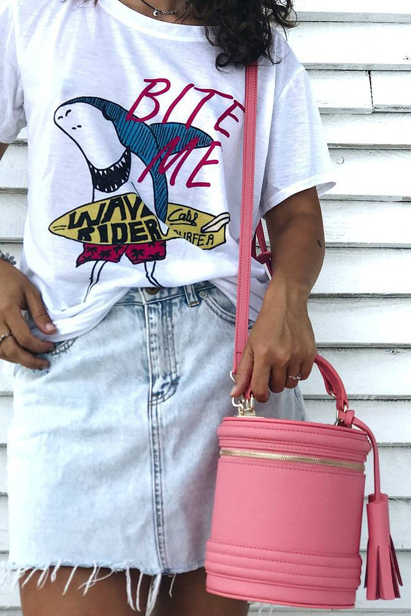 Woman Leather Crossbody Bag Lady Anne Barrel Pink