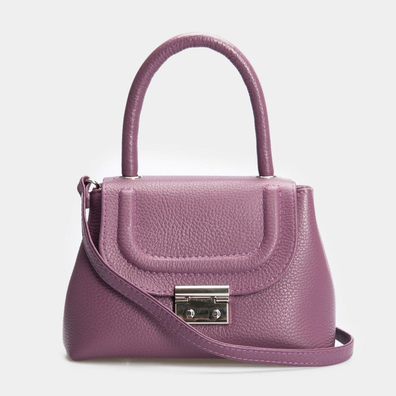 Women Leather Crossbody Bag Aurora Purple