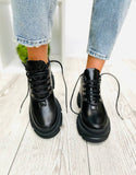 Women Leather Boots Demi-season Black