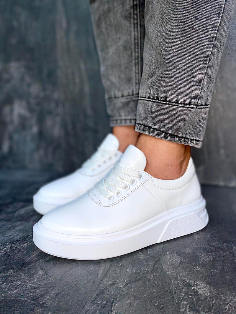 Women Leather Sneakers White