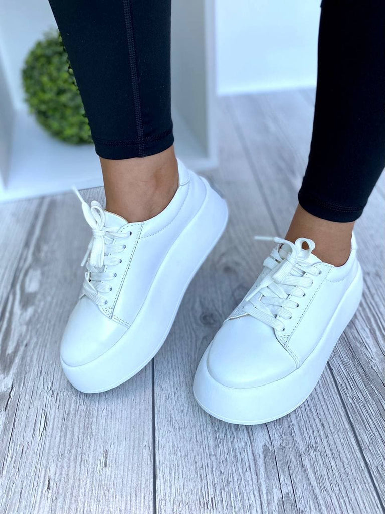 Women Leather Sneakers 1542 White