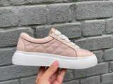 Women Leather Sneakers 1544 Pink