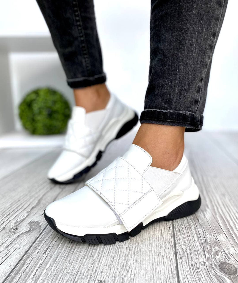 Women Leather Sneakers 1545 White