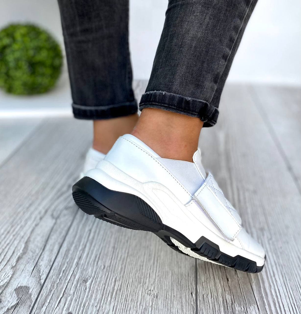 Women Leather Sneakers 1545 White