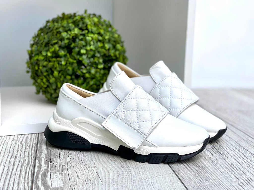 Women Leather Sneakers 1545 White