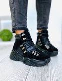 Women Demi-season Suede Boots 1551 Black