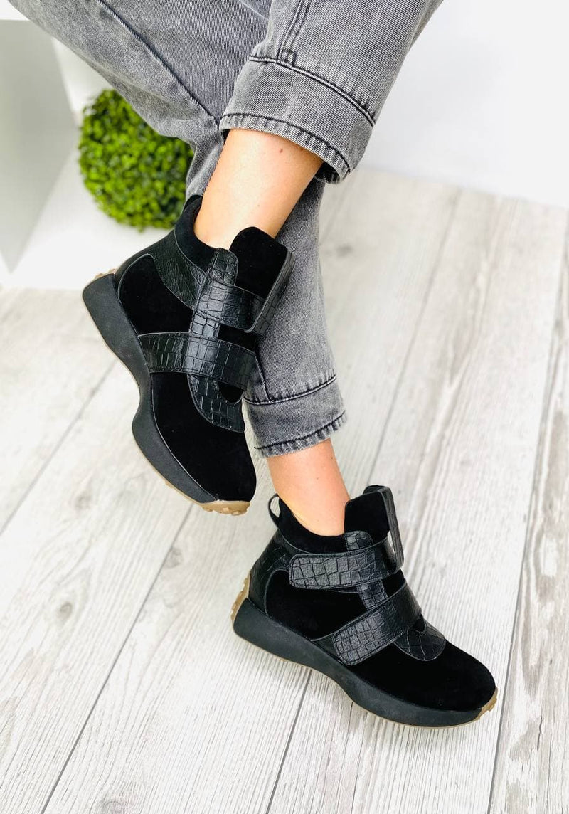 Women Leather Boots Demi-season Black