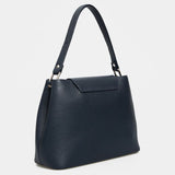 Women Leather Crossbody Bag Lillian Dark Blue
