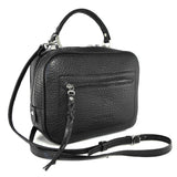Women Leather Handbag Goccia Black