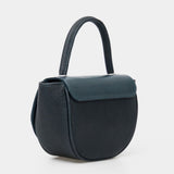Woman Leather Crossbody Bag Luna Blue
