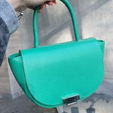 Woman Leather Crossbody Bag Luna Green