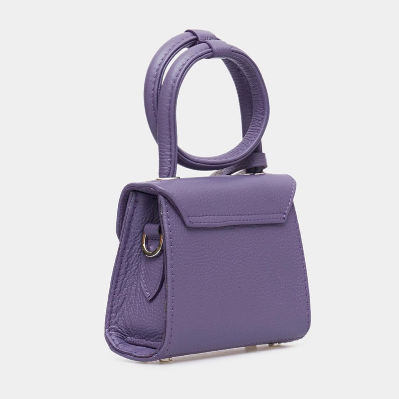 Women Leather Crossbody Bag Passion Purple