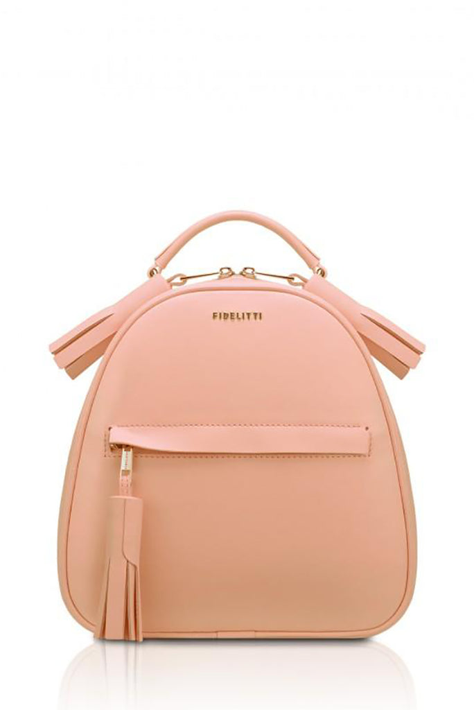 Woman Leather Backpack Lady Anne Vogue Peachpuff