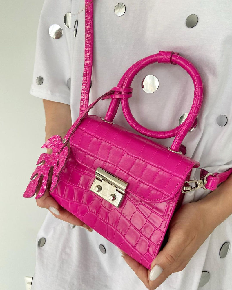 Women Leather Crossbody Bag Passion Crimson