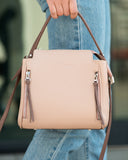 Women Leather Handbag Gwen White