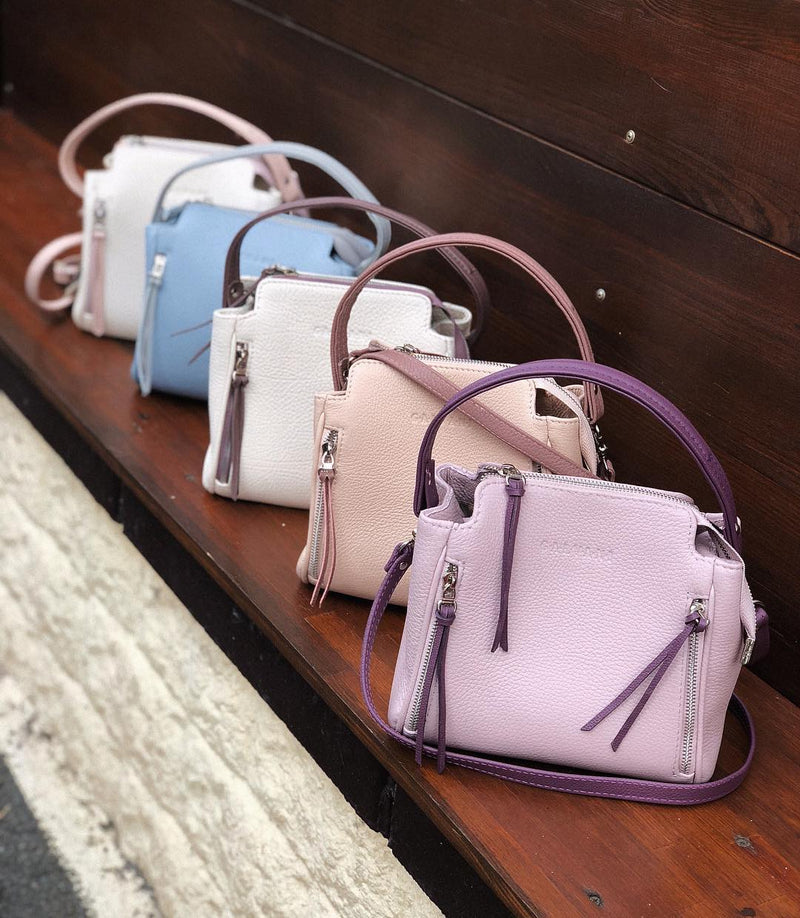 Women Leather Handbag Gwen Blue