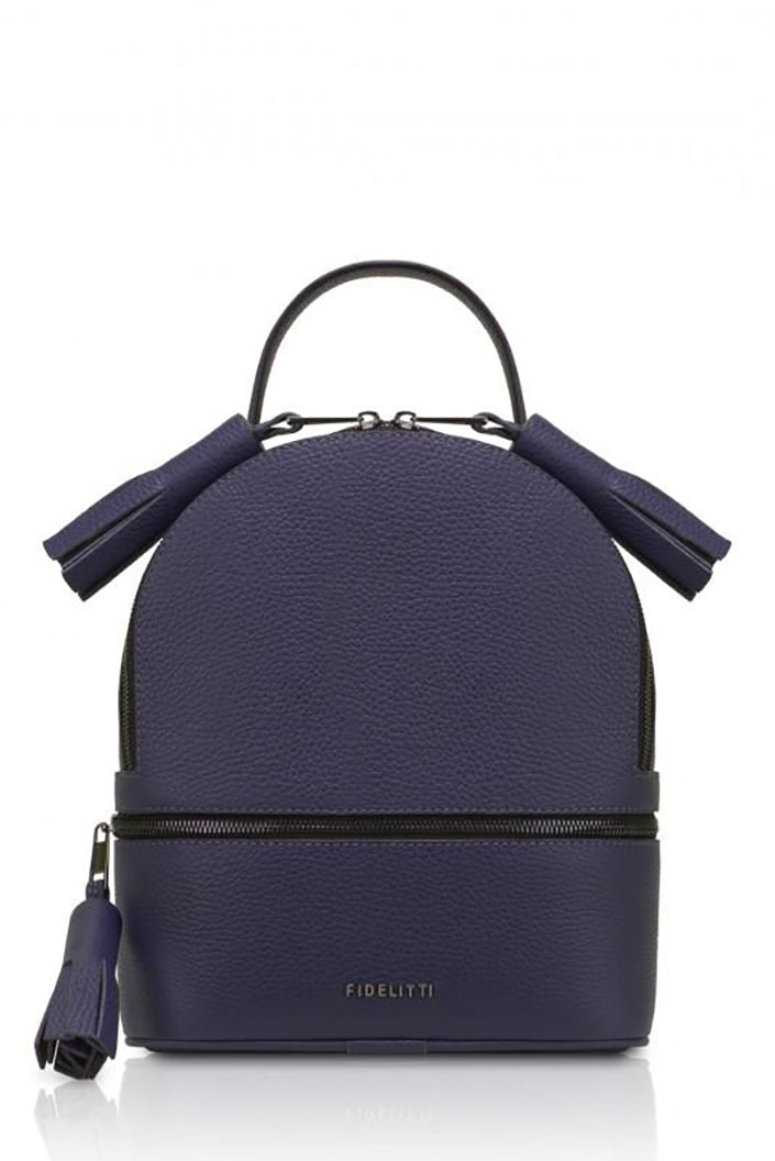 Woman Leather Backpack Lady Anne 'GO GO' Dark Slate Blue