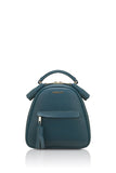 Woman Leather Backpack Lady Anne Vogue Mini Teal