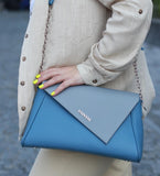 Women Leather Cross Body Bag Golosone Blue