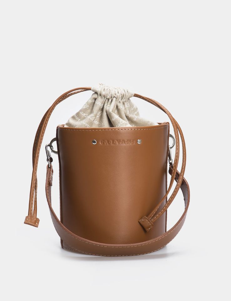 Woman Leather Crossbody Bag Capriccio Brown