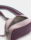 Women Leather Cross Body Bag Goccia Mini Purple Lavender