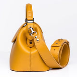 Women Leather Cross Body Bag Palermo Medium Yellow