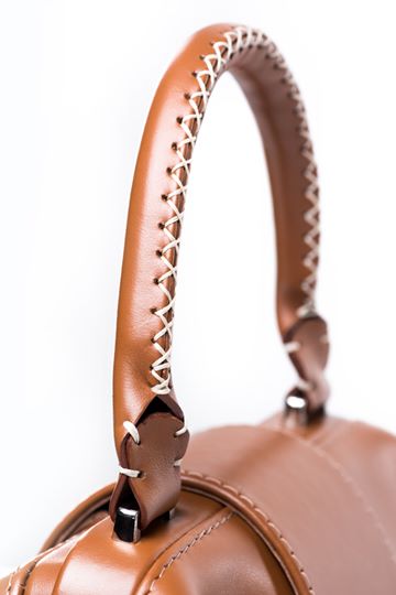 Women Leather Bag Stellato Brown