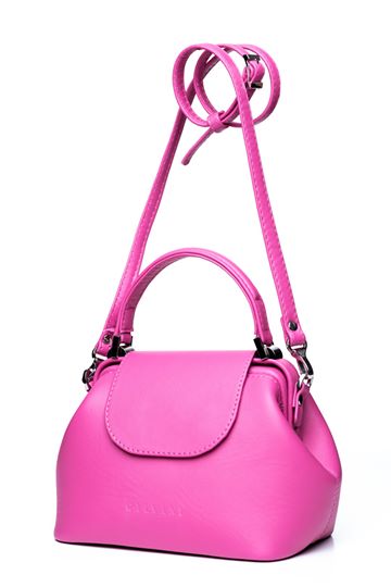 Women Leather Crossbody Bag Palermo Small Crimson