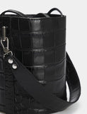 Woman Leather Crossbody Bag Capriccio Black