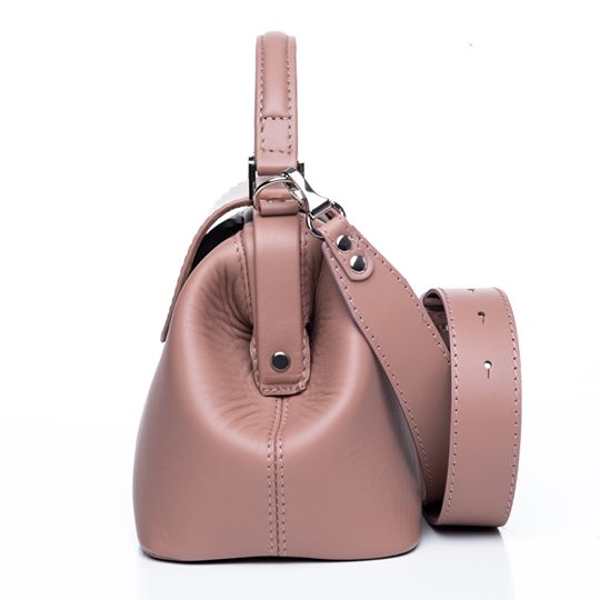 Women Leather Cross Body Bag Palermo Medium Pink