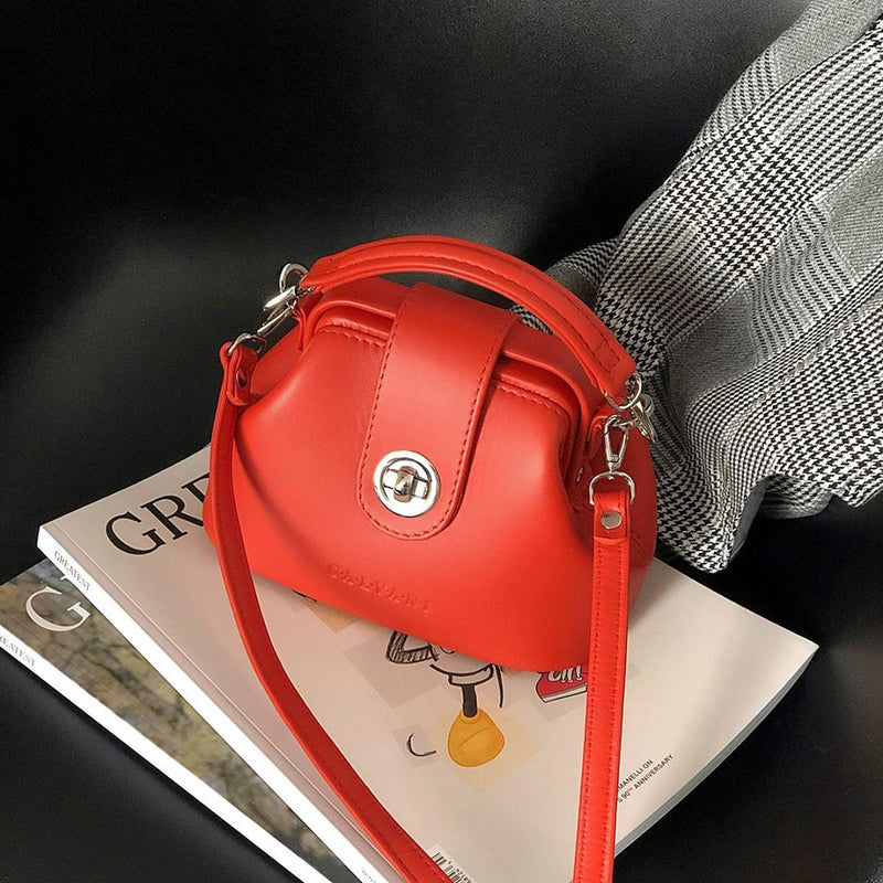 Women Leather Crossbody Bag Palermo Micro Orange