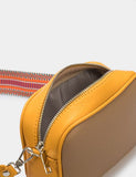 Women Leather Crossbody Bag Goccia Mini Yellow
