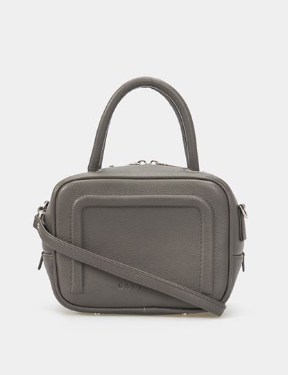 Women Leather Crossbody Bag Bacio S Gray