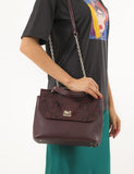 Women Leather Handbag Capri Brown