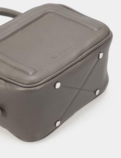 Women Leather Crossbody Bag Bacio S Gray