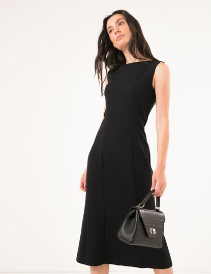 Women Leather Crossbody Bag Dolcecuore Mini Black