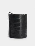 Woman Leather Crossbody Bag Capriccio Black