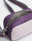 Women Leather Crossbody Bag Goccia Mini Lavender Purple