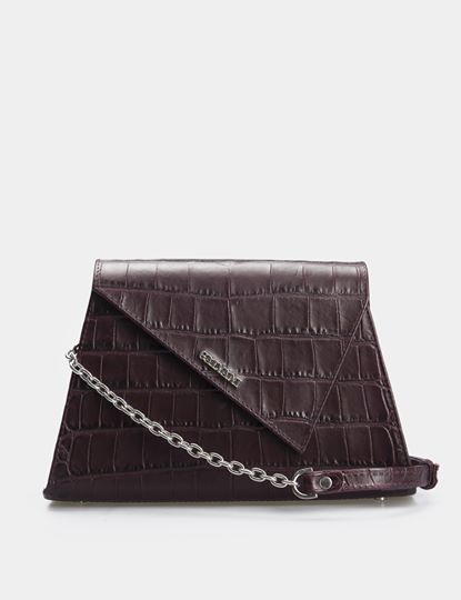 Women Leather Crossbody Bag Golosone Brown