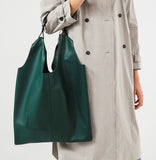 Women Leather Shoulder Bag Jessie Green