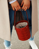 Woman Leather Crossbody Bag Capriccio Brown
