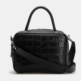 Women Leather Crossbody Bag Bacio M Black